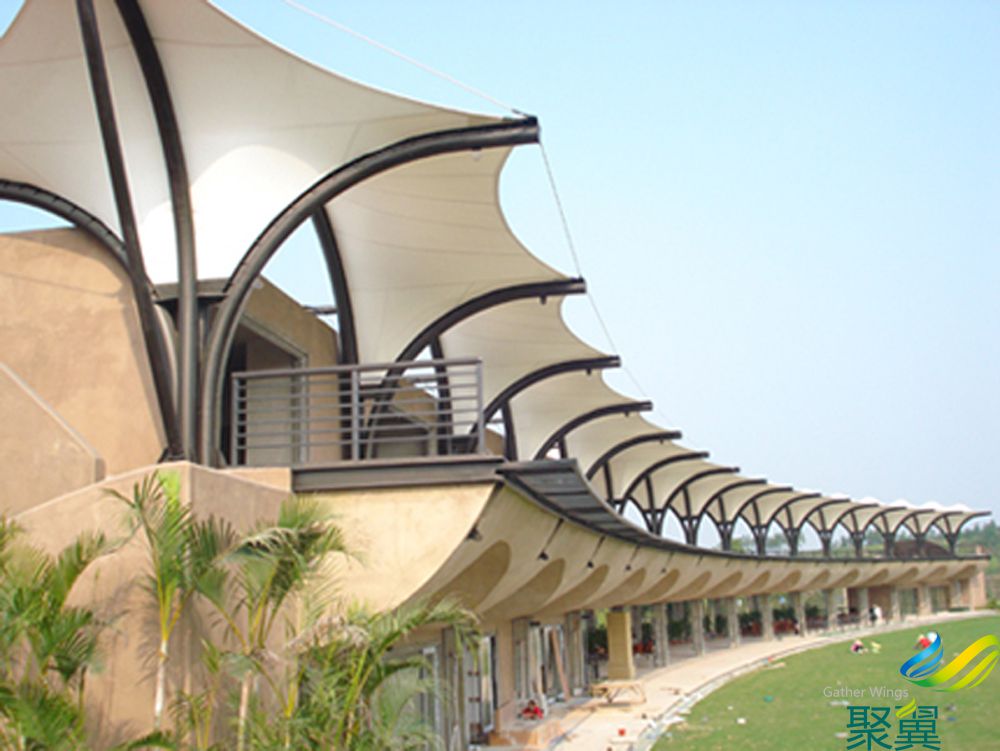 高乐夫看球台膜结构遮阳