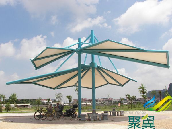 公园膜伞遮阳棚  遮阳棚景观安装定制 厂家直销