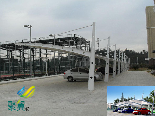 河北省故城县膜结构车棚|膜结构车棚企业资质单位一级设计