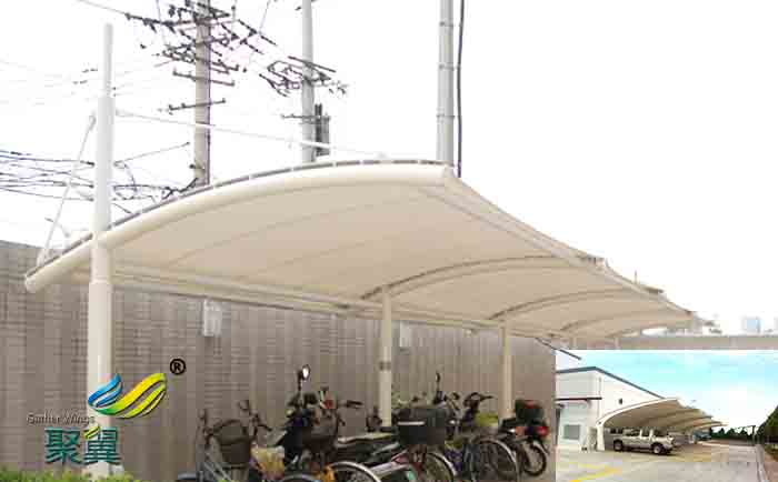 上海钢膜结构自行停汽停车棚安装定制公司