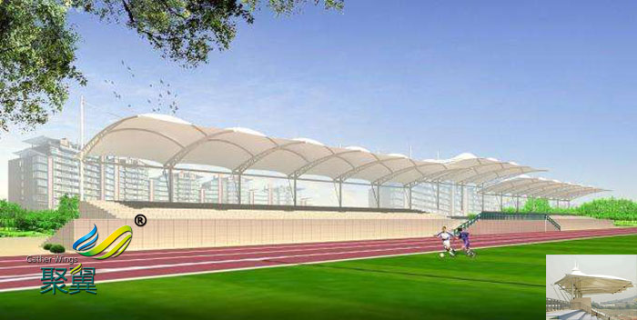 上海膜结构体育场中心看台球场膜设计施工